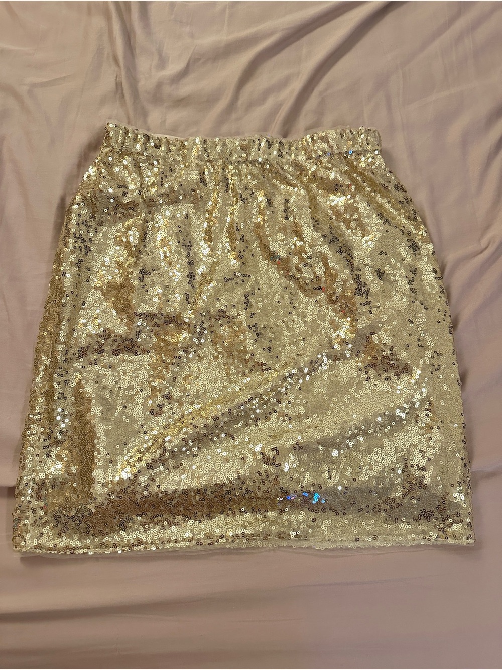 Grace Karin Gold Sequin Mini Skirt